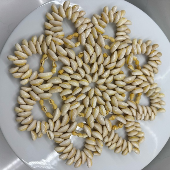 Natural Seashell Cowrie Shell Trivets Doily Beach Nautical Decor Wall 9" - Picture 1 of 6